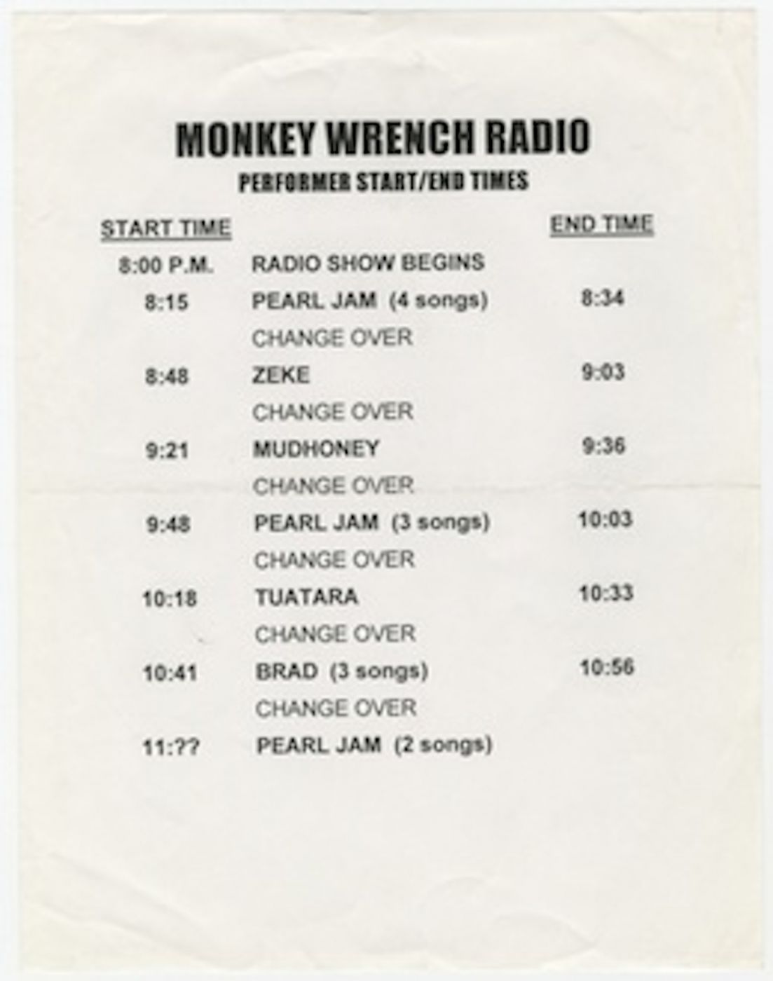 Pearl Jam Seattle, Washington, Seattle 1998